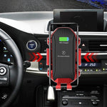 X343 15W Car Wireless Charger Smart Induction Cup Phone Holder