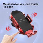 X343 15W Car Wireless Charger Smart Induction Cup Phone Holder