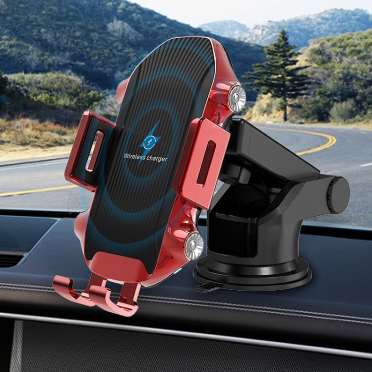 X343 15W Car Wireless Charger Smart Induction Cup Phone Holder