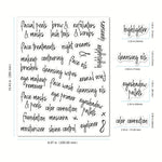 2 set 189 PCS Barattoli da bagno Etichetta Classificazione di archiviazione Adesivi da bagno impermeabili, Jars Label