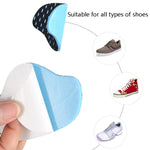 10 paia di adesivi per tacco da sneaker con tacco alto morbido cuscinetto anti-abrasione anti-caduta, White S, White L, Brown S, Brown L, Black S, Black L