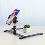 Supporto da tavolo per smartphone con base in metallo