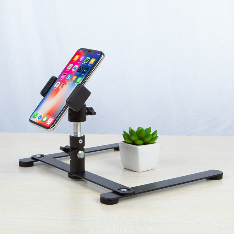Supporto da tavolo per smartphone con base in metallo