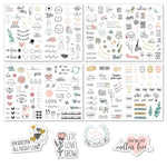 Confezione di adesivi per la pianificazione del matrimonio da 230 pezzi, Wedding Planning Stickers