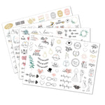 Confezione di adesivi per la pianificazione del matrimonio da 230 pezzi, Wedding Planning Stickers