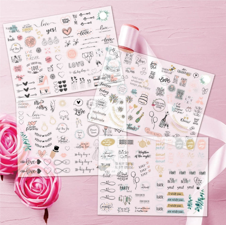 Confezione di adesivi per la pianificazione del matrimonio da 230 pezzi, Wedding Planning Stickers