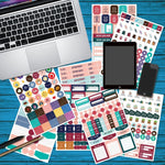 2 Set Planner Sticker Business Fitness Day Theme Planning Sticker, Planner Sticker