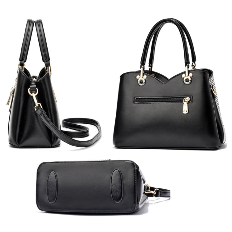 Borsa a mano di grande capacità con struttura reticolare, White, Khaki, Green, Black, Pink