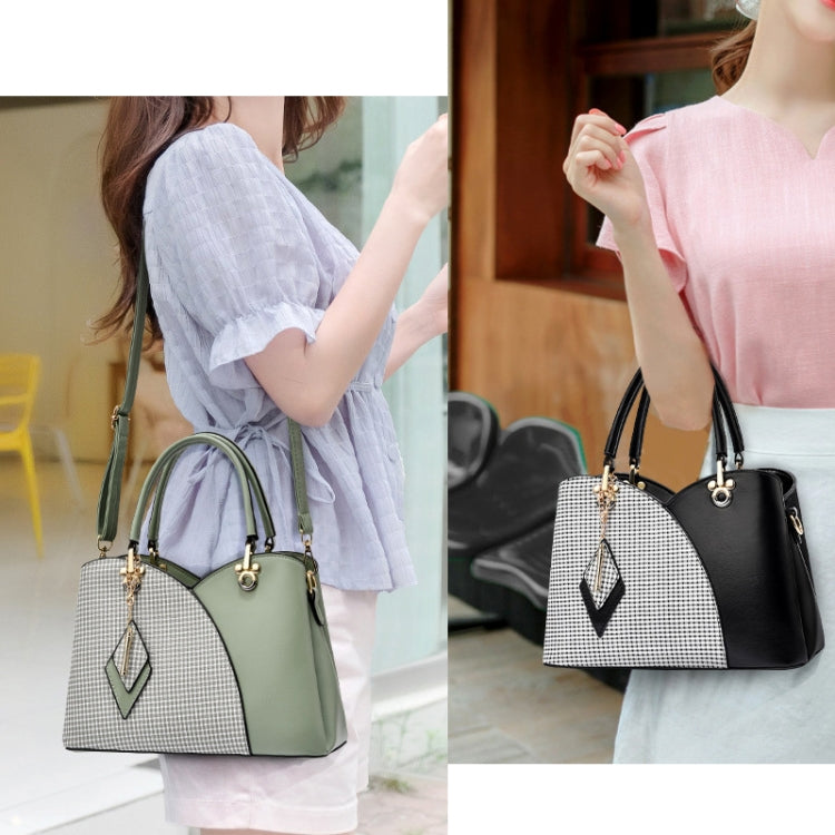 Borsa a mano di grande capacità con struttura reticolare, White, Khaki, Green, Black, Pink