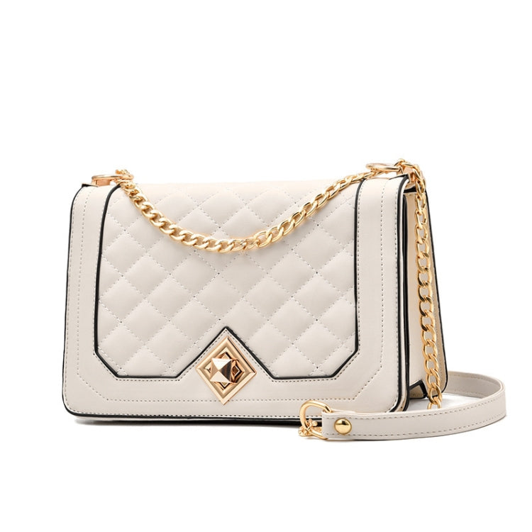Borsa monospalla con catena a rombo diagonale 24x10x16 cm