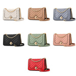 6382 Borsa con catena a rombo diagonale monospalla, 6382 (White), 6382 (Khaki), 6382 (Light Grey), 6382 (Black), 6382 (Light Green), 6382 (Pink), 6382 (Dark Red)