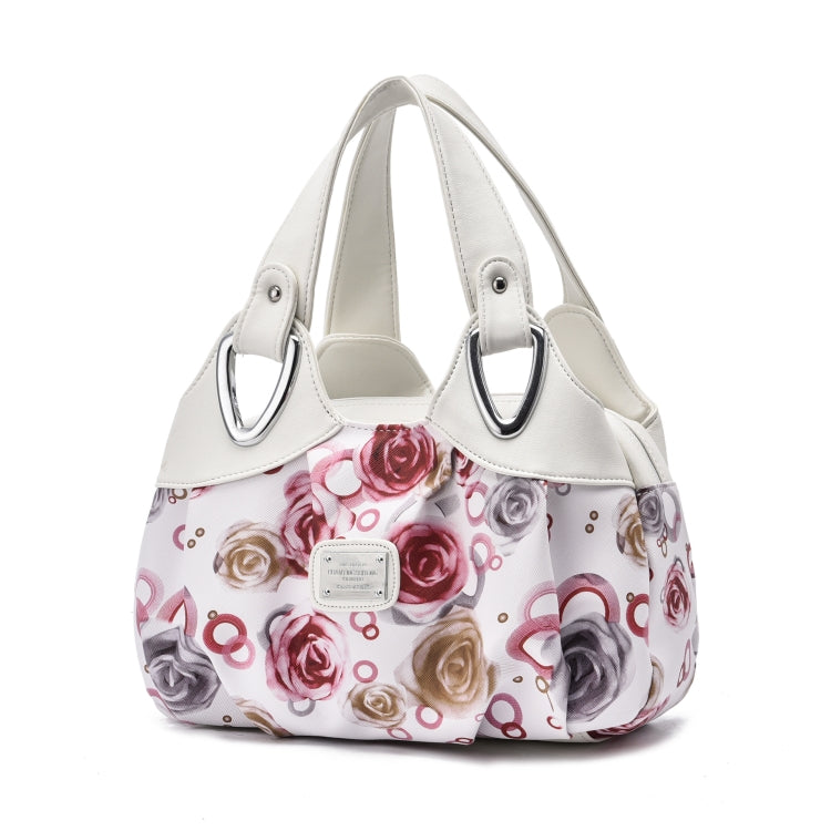 722 Borsa da donna in morbida pelle, Green handle Lily, Green Handle Rose, White Handle Green Flower, White Handle Red Flower, White Handle Purple Flower, Black Handle Green Flower, Black Handle Red Flower, Black Handle Purple Flower                   ...