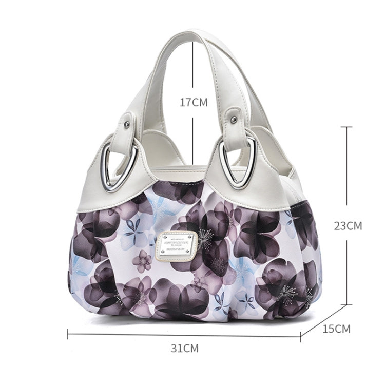 722 Borsa da donna in morbida pelle, Green handle Lily, Green Handle Rose, White Handle Green Flower, White Handle Red Flower, White Handle Purple Flower, Black Handle Green Flower, Black Handle Red Flower, Black Handle Purple Flower                   ...