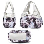 722 Borsa da donna in morbida pelle, Green handle Lily, Green Handle Rose, White Handle Green Flower, White Handle Red Flower, White Handle Purple Flower, Black Handle Green Flower, Black Handle Red Flower, Black Handle Purple Flower                   ...