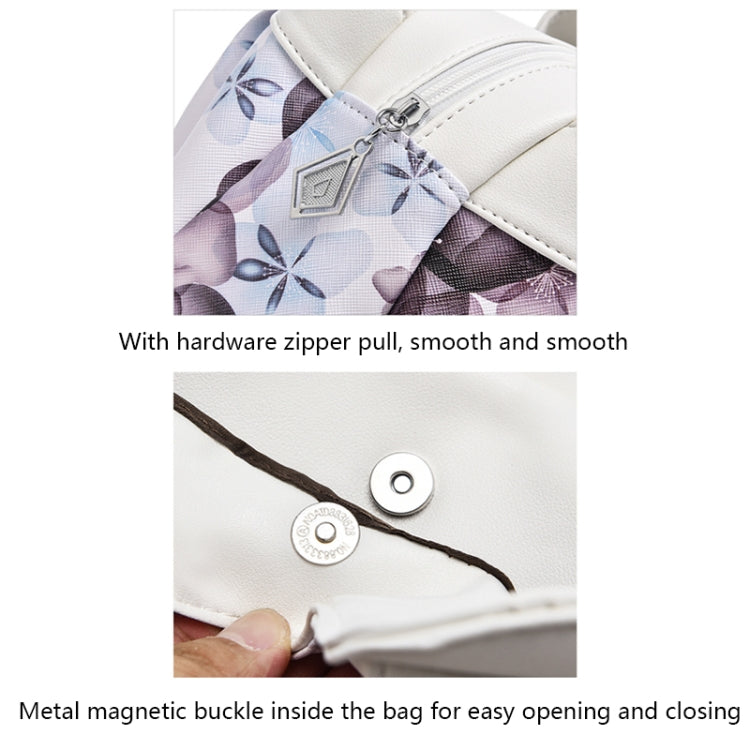 722 Borsa da donna in morbida pelle, Green handle Lily, Green Handle Rose, White Handle Green Flower, White Handle Red Flower, White Handle Purple Flower, Black Handle Green Flower, Black Handle Red Flower, Black Handle Purple Flower                   ...