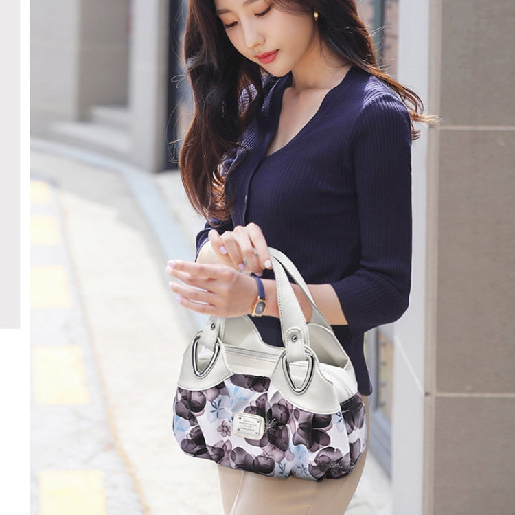722 Borsa da donna in morbida pelle, Green handle Lily, Green Handle Rose, White Handle Green Flower, White Handle Red Flower, White Handle Purple Flower, Black Handle Green Flower, Black Handle Red Flower, Black Handle Purple Flower                   ...