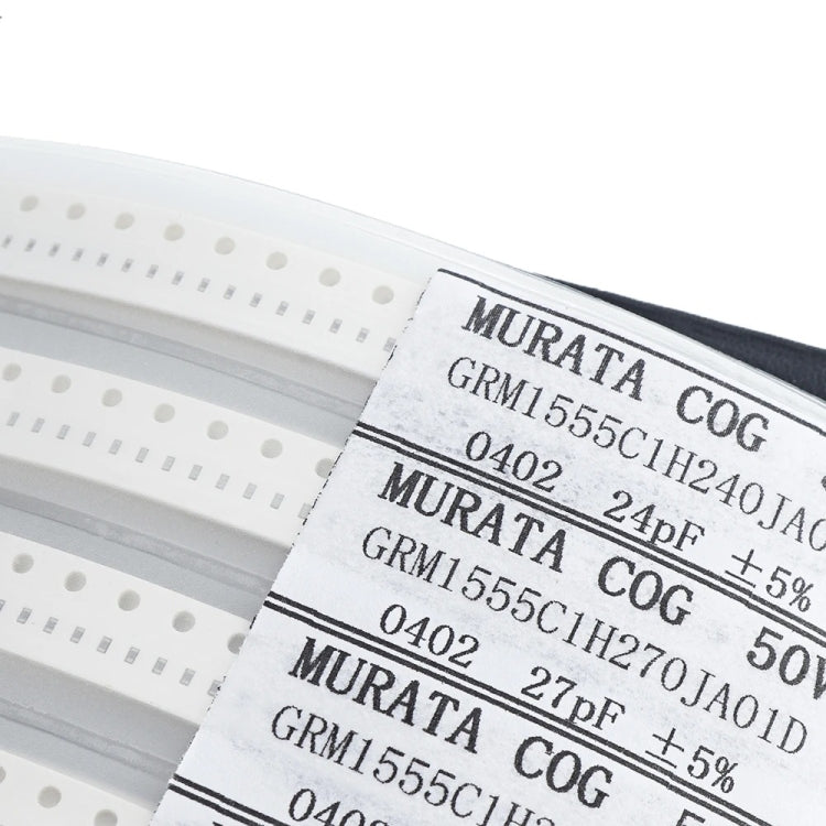 Campione condensatori SMD 0402 50V film vetro