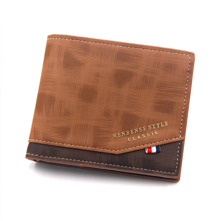 Menbense Hot Stamping Hinge Short Matte Multi-Card Portafoglio maschile di grande capacità, D3301-4 Black, D3301-4 Light Brown, D3301-4 Dark Brown, D3301-5 Black, D3301-5 Light Brown, D3301-5 Dark Brown