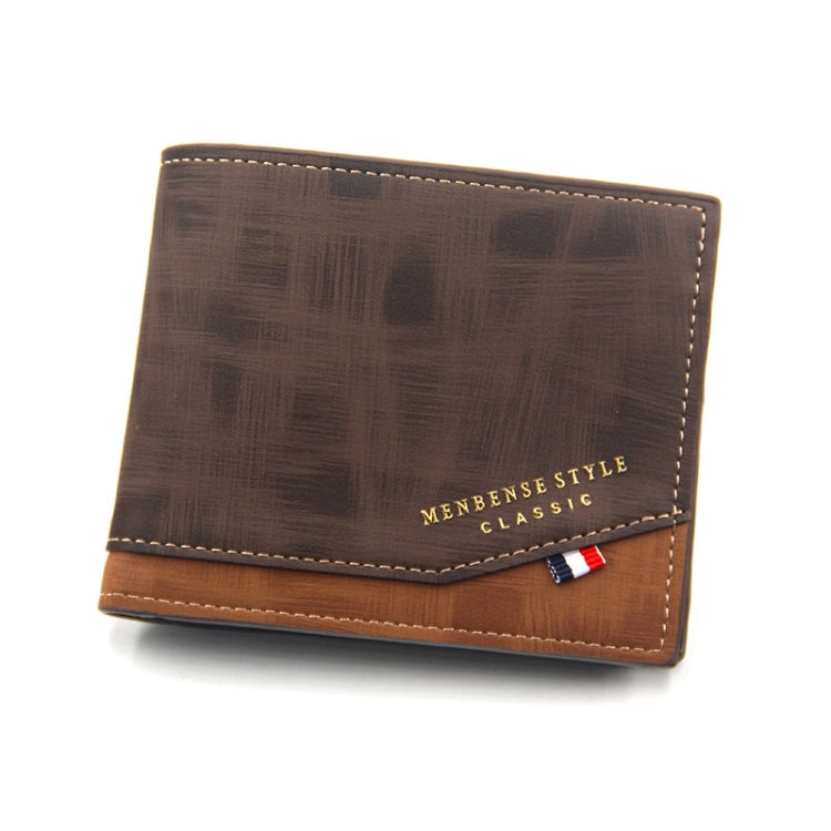Menbense Hot Stamping Hinge Short Matte Multi-Card Portafoglio maschile di grande capacità, D3301-4 Black, D3301-4 Light Brown, D3301-4 Dark Brown, D3301-5 Black, D3301-5 Light Brown, D3301-5 Dark Brown