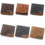 Menbense Hot Stamping Hinge Short Matte Multi-Card Portafoglio maschile di grande capacità, D3301-4 Black, D3301-4 Light Brown, D3301-4 Dark Brown, D3301-5 Black, D3301-5 Light Brown, D3301-5 Dark Brown