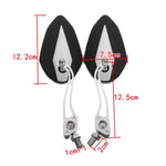Modifica specchietto retrovisore per moto in lega di alluminio, Silver, Black, Red, Gold, Green, Blue, Purple