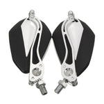 Modifica specchietto retrovisore per moto in lega di alluminio, Silver, Black, Red, Gold, Green, Blue, Purple
