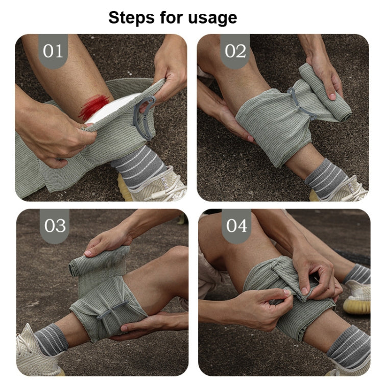 Laccio emostatico elastico da esterno Campeggio Fasciatura di compressione sottovuoto di primo soccorso, Large, Small