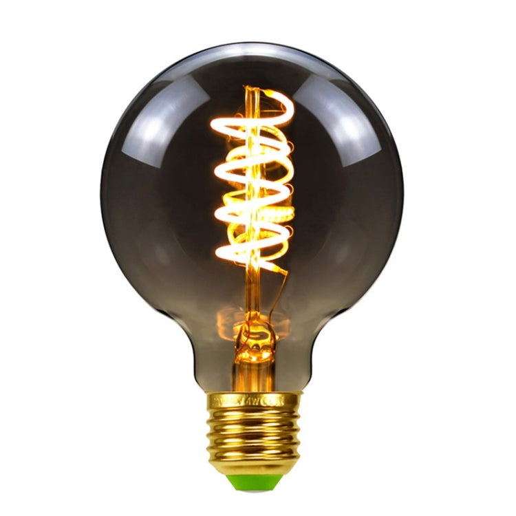 Lampada retrò con lampadina a LED a luce calda grigio fumo galvanica, ST64, G80, G95, G125, A110, T185, T300