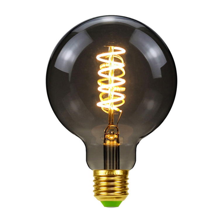 Lampada retrò con lampadina a LED a luce calda grigio fumo galvanica, ST64, G80, G95, G125, A110, T185, T300
