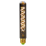 Lampada retrò con lampadina a LED a luce calda grigio fumo galvanica, ST64, G80, G95, G125, A110, T185, T300