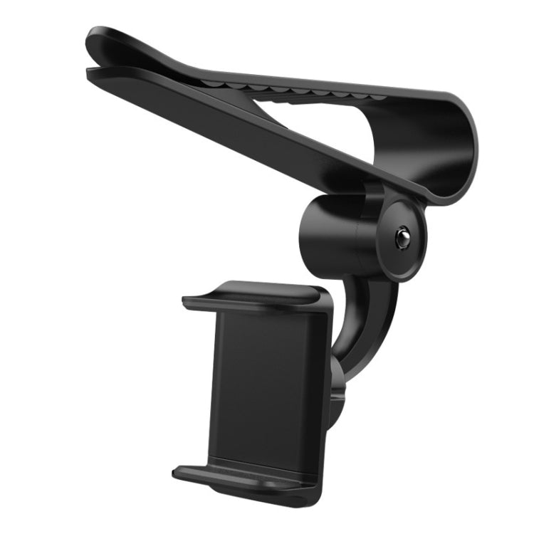Supporto per fibbia per telefono cellulare per auto con staffa per visiera parasole per auto da 2 pezzi, Black
