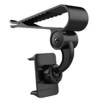 Supporto per fibbia per telefono cellulare per auto con staffa per visiera parasole per auto da 2 pezzi, Black