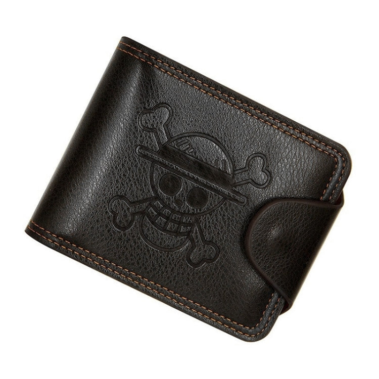 MenBense Men Multi-Card 2 Portafoglio corto Porta carte da trasporto, Black, Brown