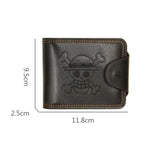 MenBense Men Multi-Card 2 Portafoglio corto Porta carte da trasporto, Black, Brown