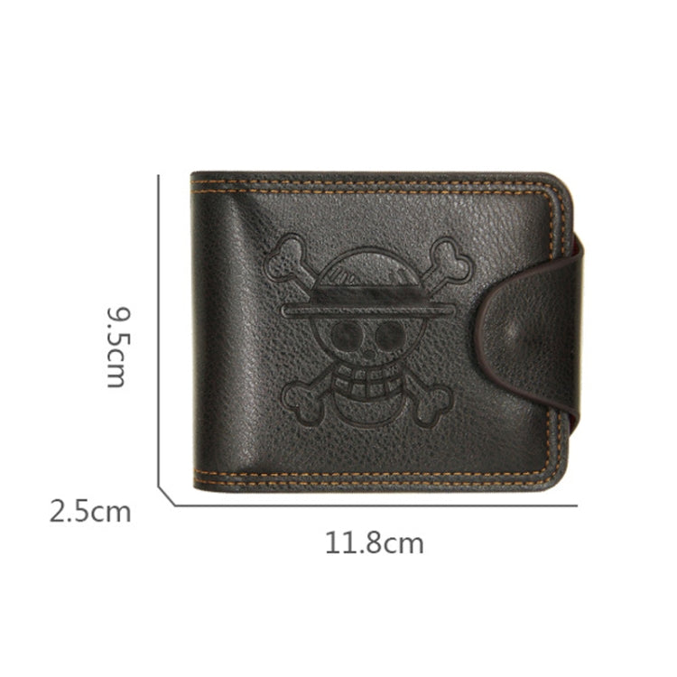MenBense Men Multi-Card 2 Portafoglio corto Porta carte da trasporto, Black, Brown