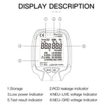 Tester di fase e polarità alimentazione FY1881 con schermo LCD