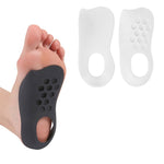 2 paia di plantari ortopedici per gambe XO corretti con arco piatto, dimensioni:, M (White), L (White), M (Black), L (Black)