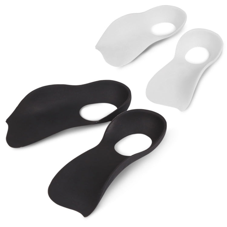 2 paia di plantari ortopedici per gambe XO corretti con arco piatto, dimensioni:, M (White), L (White), M (Black), L (Black)