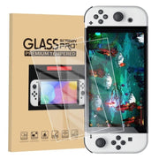 Set di custodie per pellicole temperate con cappuccio di rilevamento remoto con guscio di cristallo per console di gioco, Storage Bag+Crystal Case+Rocker Capx6+Tempered Film, White Storage Bag 14 In 1(Hand Rope), White Storage Bag 16 In 1