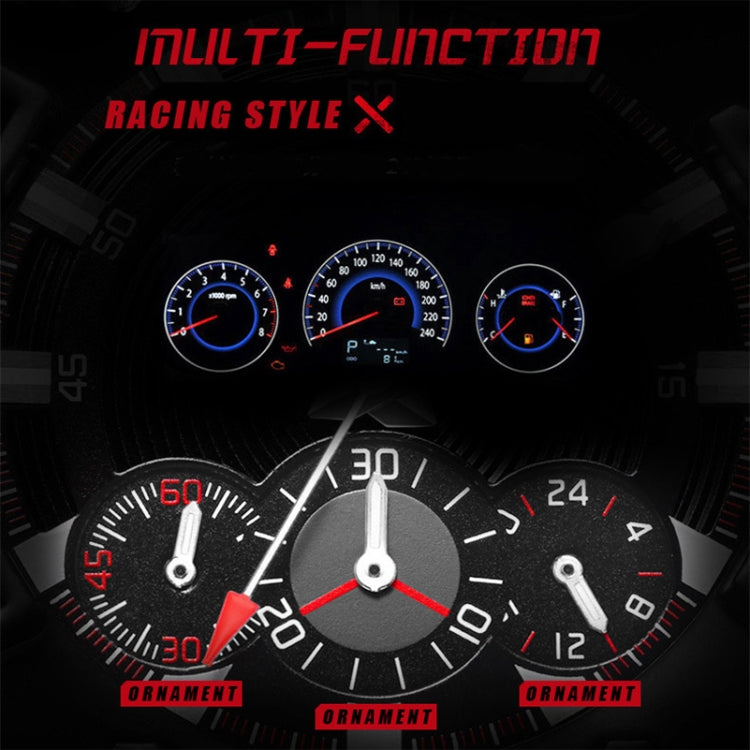 Orologio al quarzo impermeabile multifunzionale FNGEEN 5225, Blue Steel Rose Shell Blue Surface, Black Steel Rose Shell Black Surface, Black Steel Black Shell Black Surface, White Steel White Shell Black Surface, Black Steel Black Circle White Surface ...