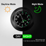Orologio da manubrio per moto con placcatura in lega di alluminio, Clock Silver Shell Black Background, Clock Silver Shell White Background, Clock Black Shell White Background, Clock Black Shell Black Background