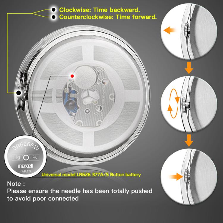 Orologio da manubrio per moto con placcatura in lega di alluminio, Clock Silver Shell Black Background, Clock Silver Shell White Background, Clock Black Shell White Background, Clock Black Shell Black Background
