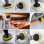 Set di spazzole per perforazione elettrica per lucidatura per la rimozione della polvere per la pulizia dell'asta universale, 24 PCS / Set