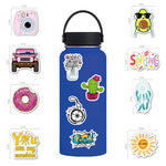 2 set 100 pezzi/set piccoli adesivi freschi adesivi per chitarra da skateboard impermeabili da viaggio, Small Fresh Stickers