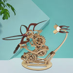 Puzzle 3D in legno meccanico Colibrì assemblato a mano