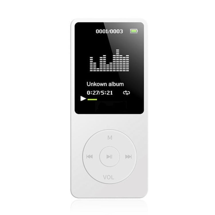 Card Lettore MP4 Lossless ultrasottile con schermo, White, Pink, Red, Gold, Black, Light Blue