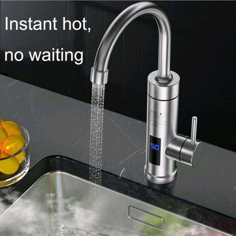 Rubinetto per acqua calda elettrica per cucina domestica Spina europea, stile:, Stainless Steel Type, Stainless Steel Universal Pipe Type