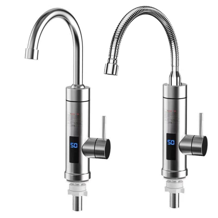 Rubinetto per acqua calda elettrica per cucina domestica Spina europea, stile:, Stainless Steel Type, Stainless Steel Universal Pipe Type