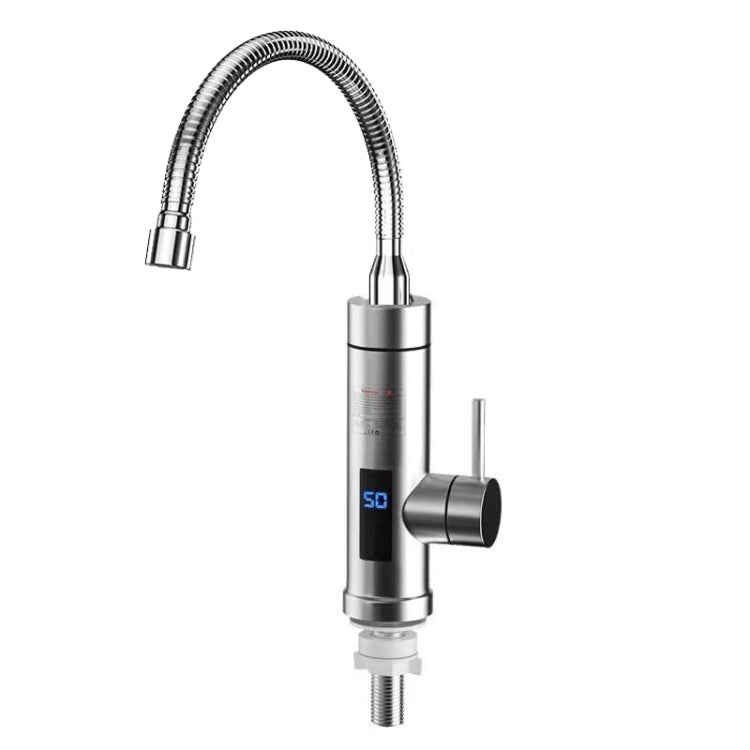 Rubinetto per acqua calda elettrica per cucina domestica Spina europea, stile:, Stainless Steel Type, Stainless Steel Universal Pipe Type