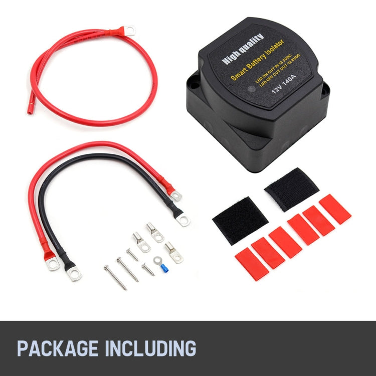 Relè sensibile alla tensione del sistema a doppia batteria per auto da spiaggia per auto fuoristrada da 12 V 140 A, 12V 140A